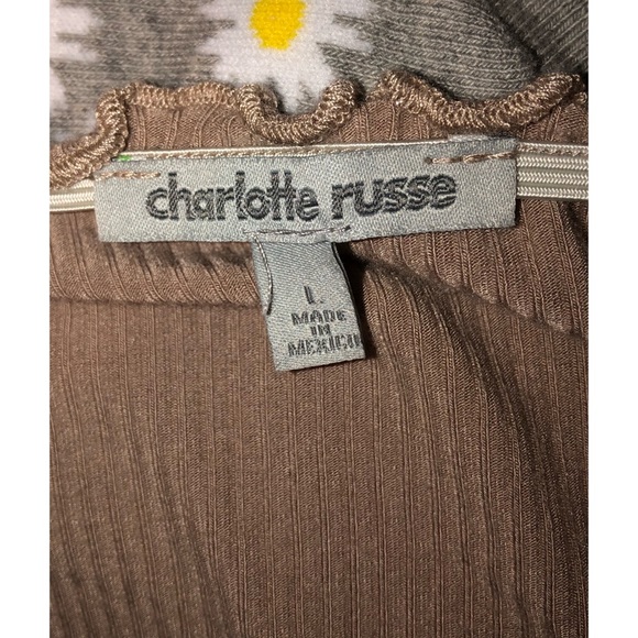 Charlotte Russe Lettuce Edge off the shoulder top - Picture 4 of 4